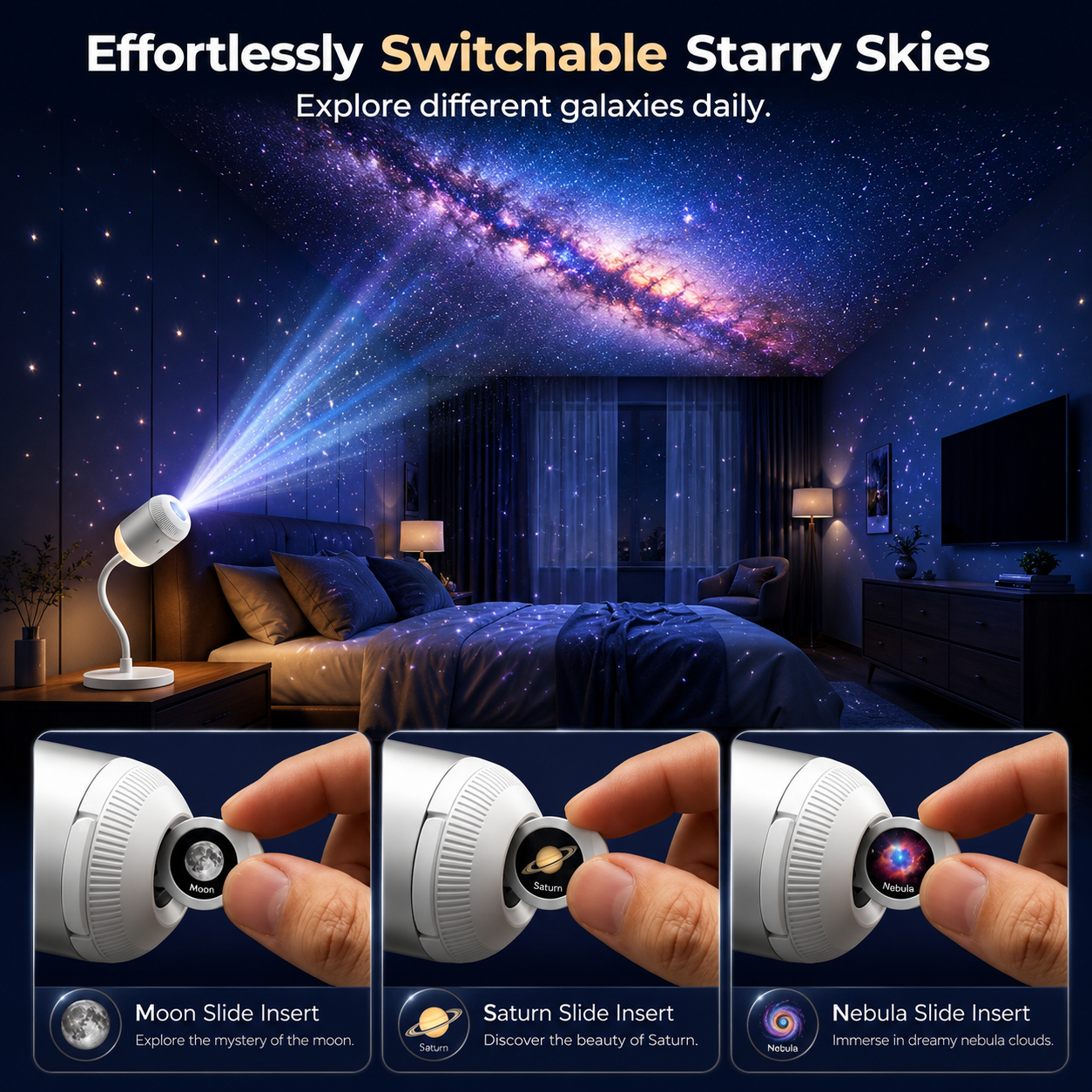 Galaxy Projector Night Light
