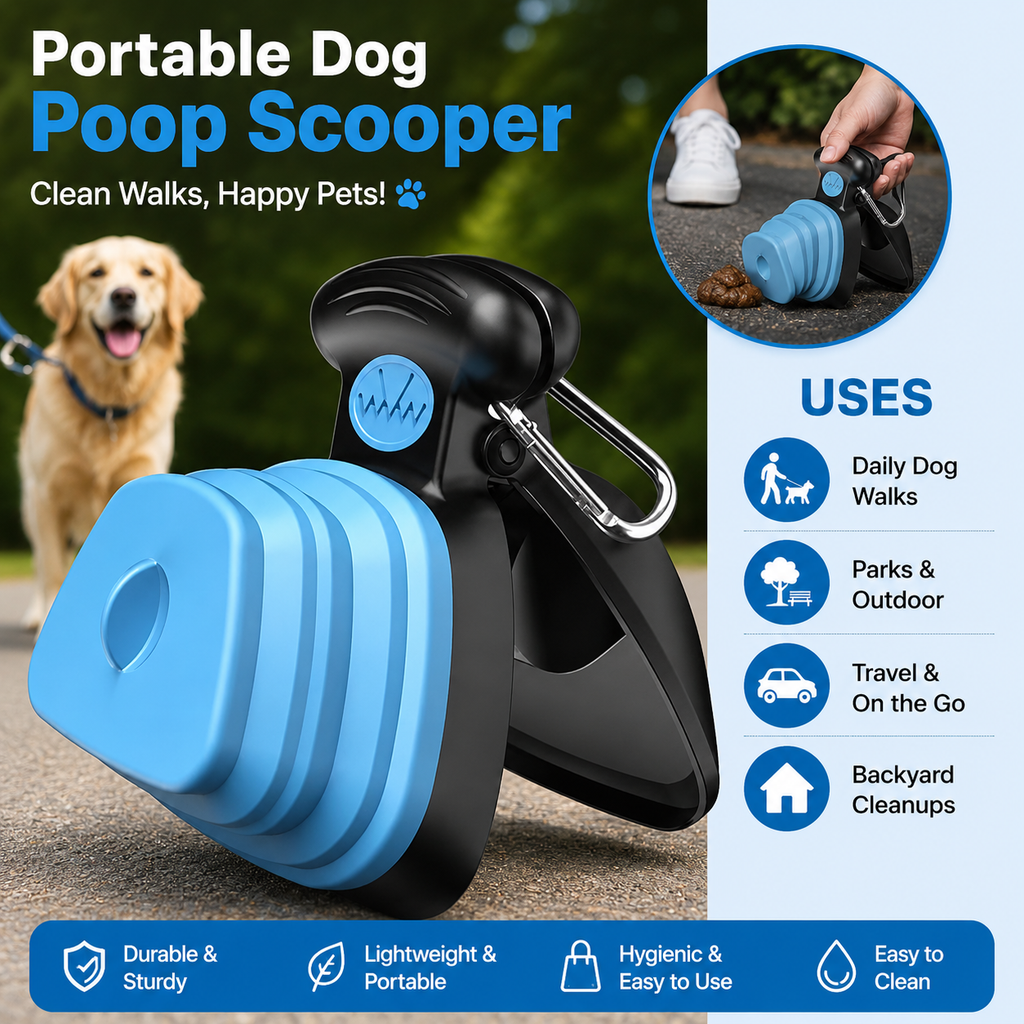 Foldable Portable Pet Poop Scooper