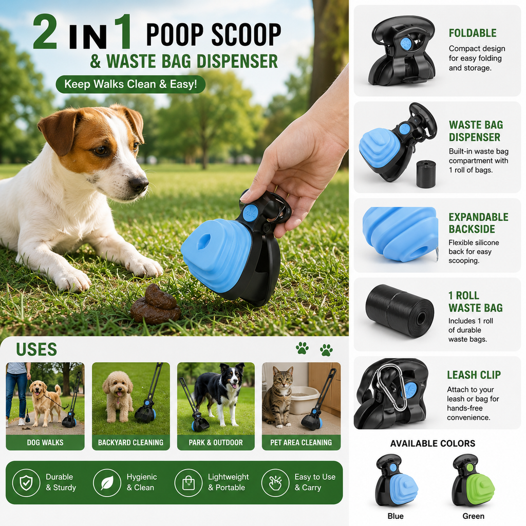 Foldable Portable Pet Poop Scooper