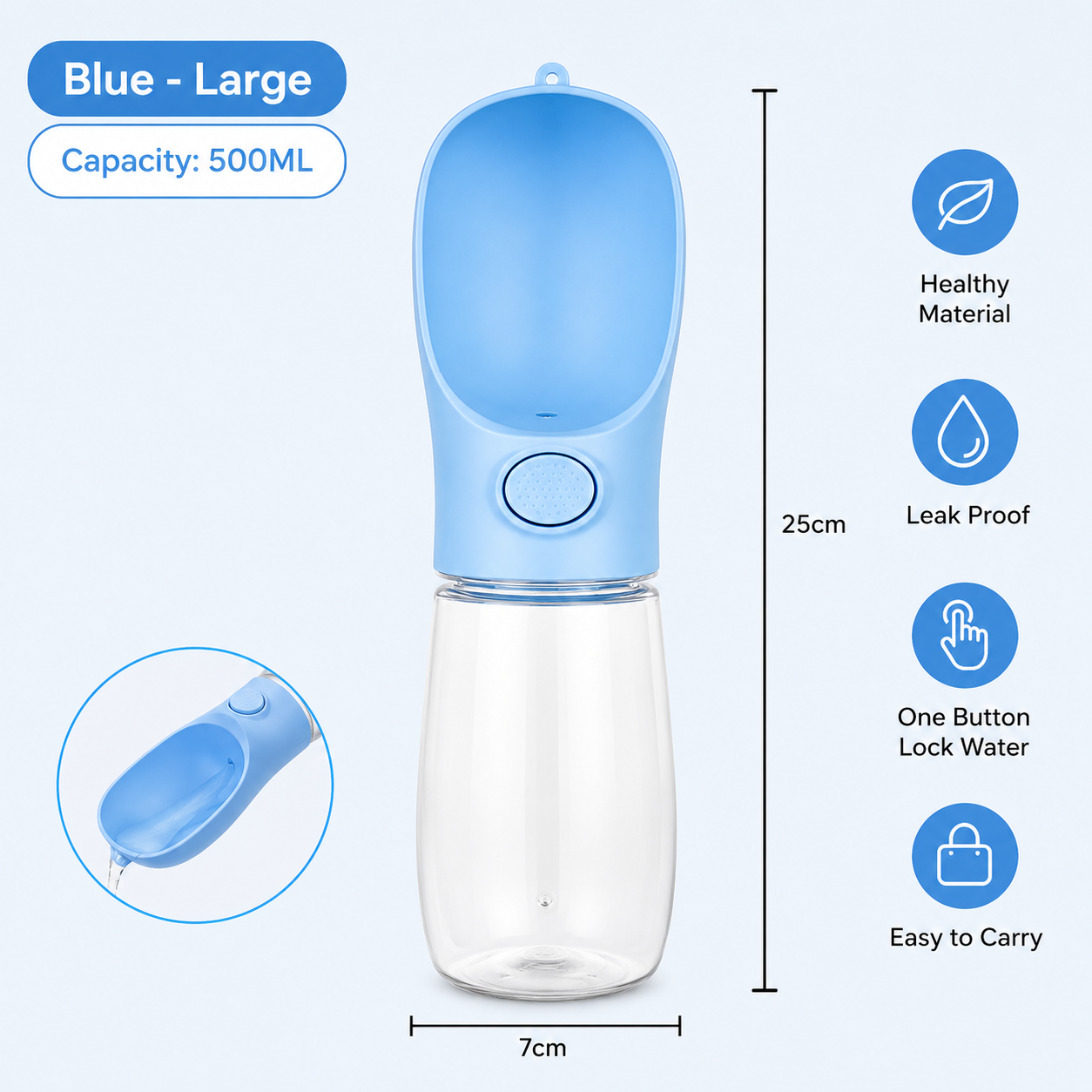 Portable Pet Water Bottle